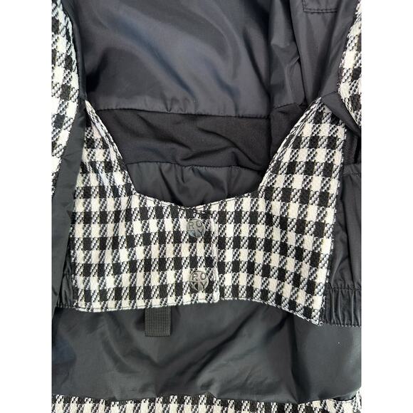 ROXY 5000 Size XS LimitedEdition Snow Jacket With Faux Fur Trim Hood Checkered - Picture 10 of 13